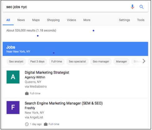 google iş ilanı yapılandırılmış veri